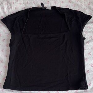 Black Cropped Casual Going out Shirt